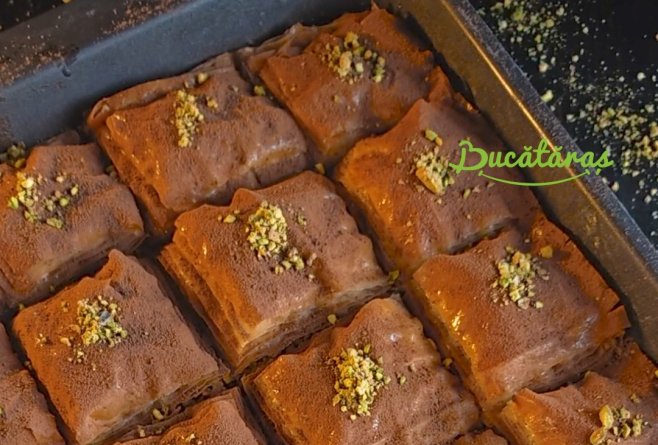 Baclava însiropată cu lapte - Gust bogat și textură perfectă