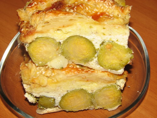 Varza de Bruxelles gratinata