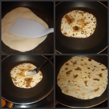 Chapati (lipie Indiana) cu ghiveci de legume