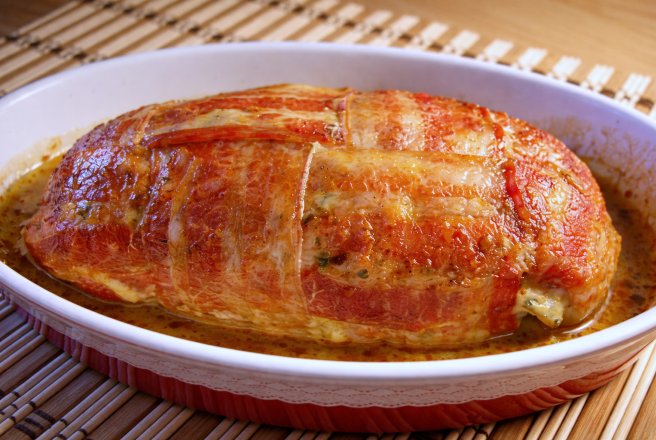 Aperitiv drob de pui in bacon