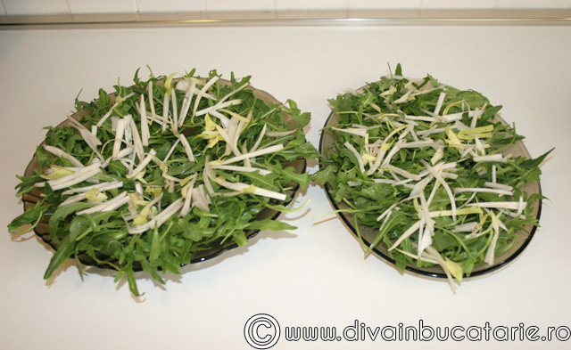 Salata de cartofi cu ton si rucola