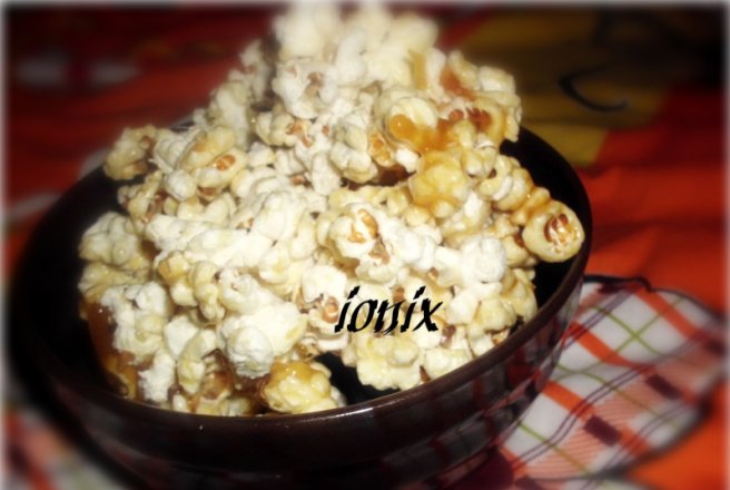 Floricele de porumb cu caramel- Popcorn