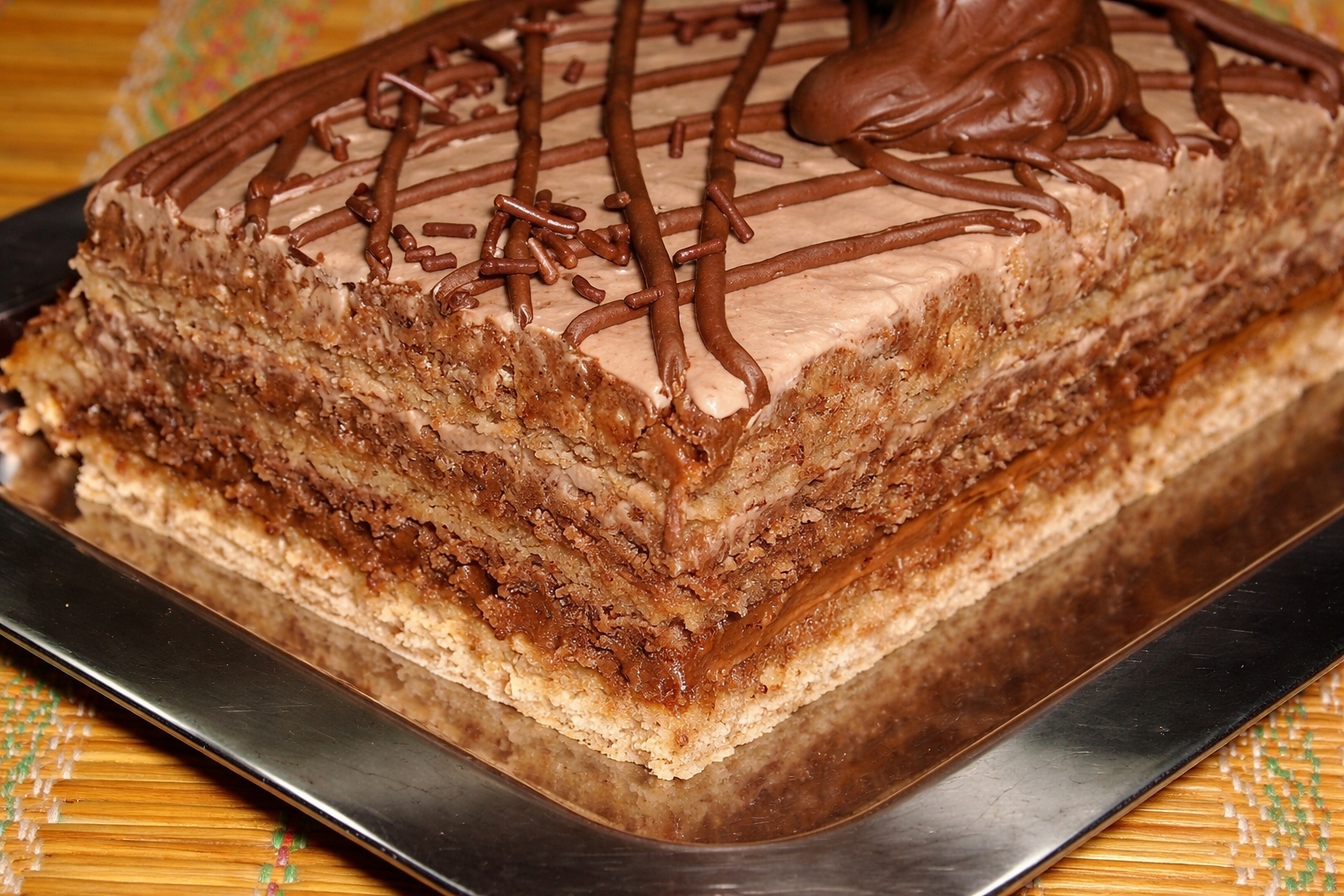 Prajitura cu 2 creme de ciocolata