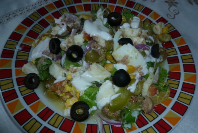 Salata de ton,mediteraneana