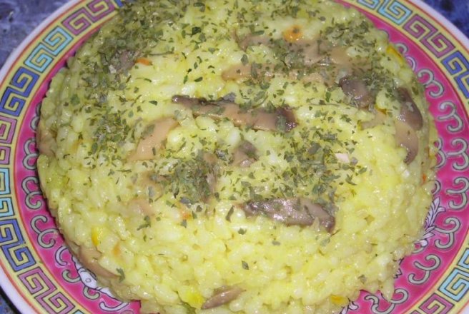 Pilaf de orez cu ciuperci