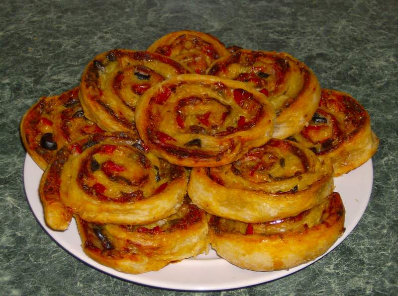 Mini pizza rulata