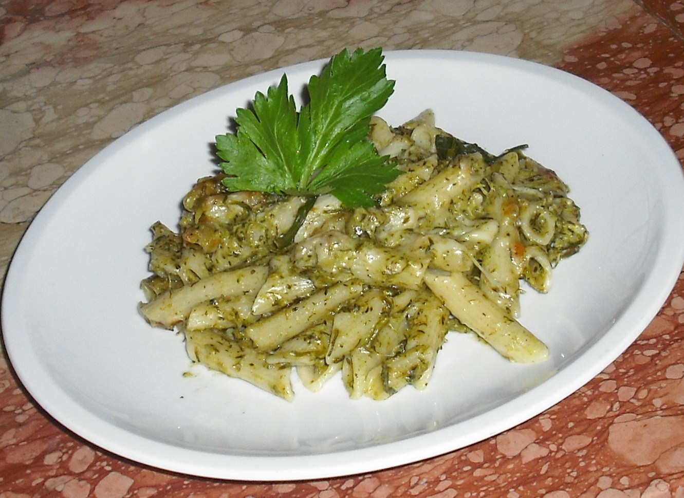 Penne cu broccoli la cuptor