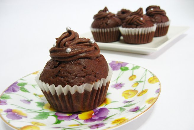 Muffins cu banane & buttercream frosting