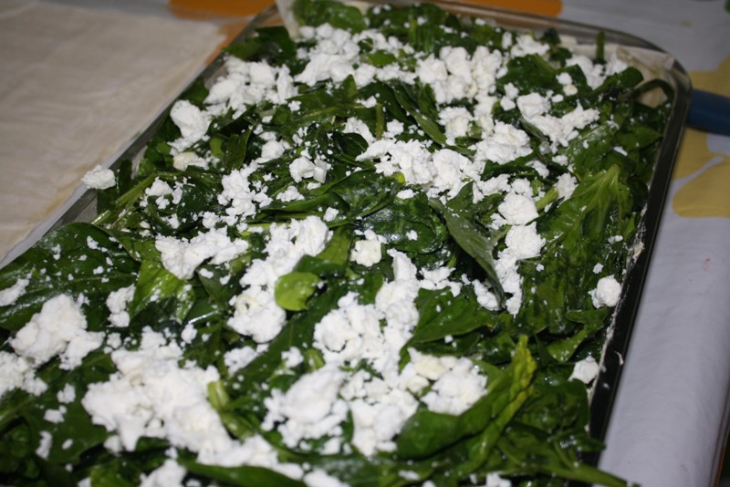 Placinta cu spanac si feta/ Spanakopita