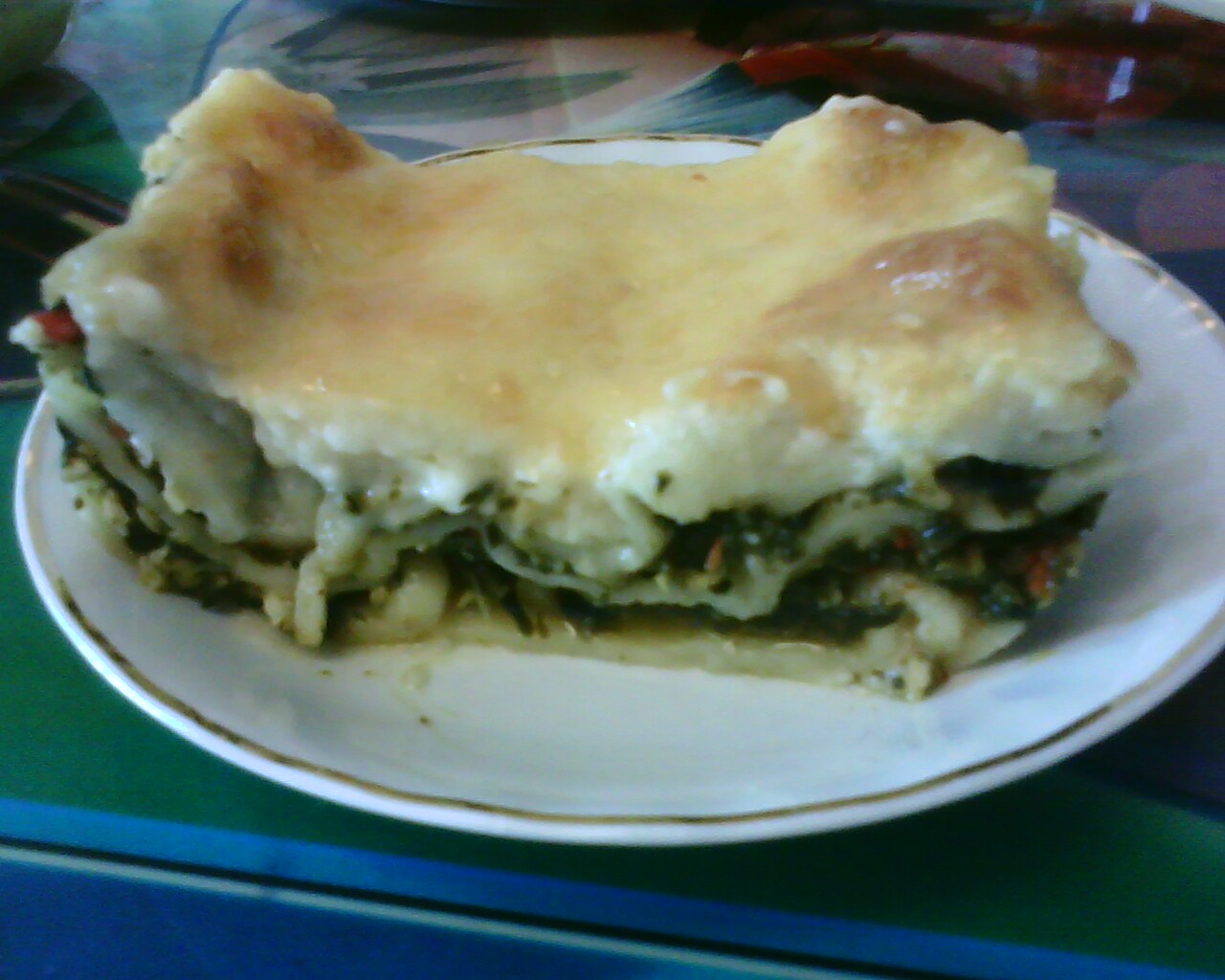 Lasagna cu spanac