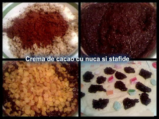 Cozonac cu nuca,cacao,rahat,stafide