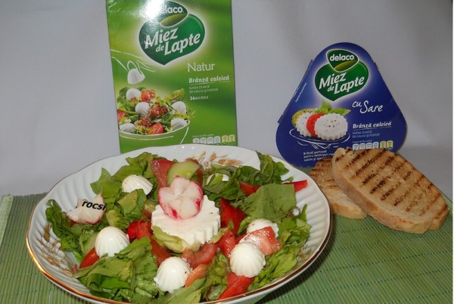 Salata de primavara cu miez de lapte Delaco