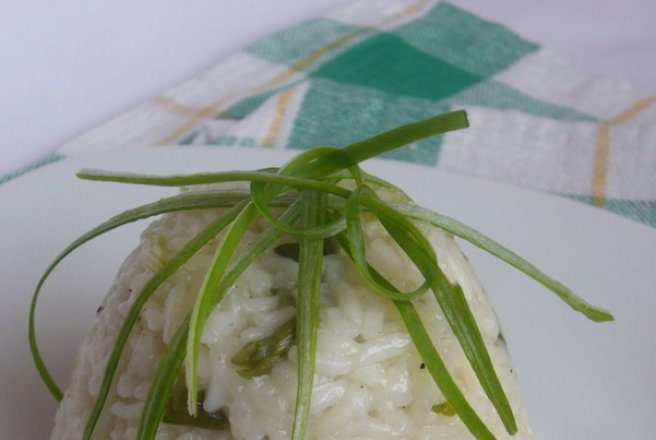 Risotto cu ceapa verde