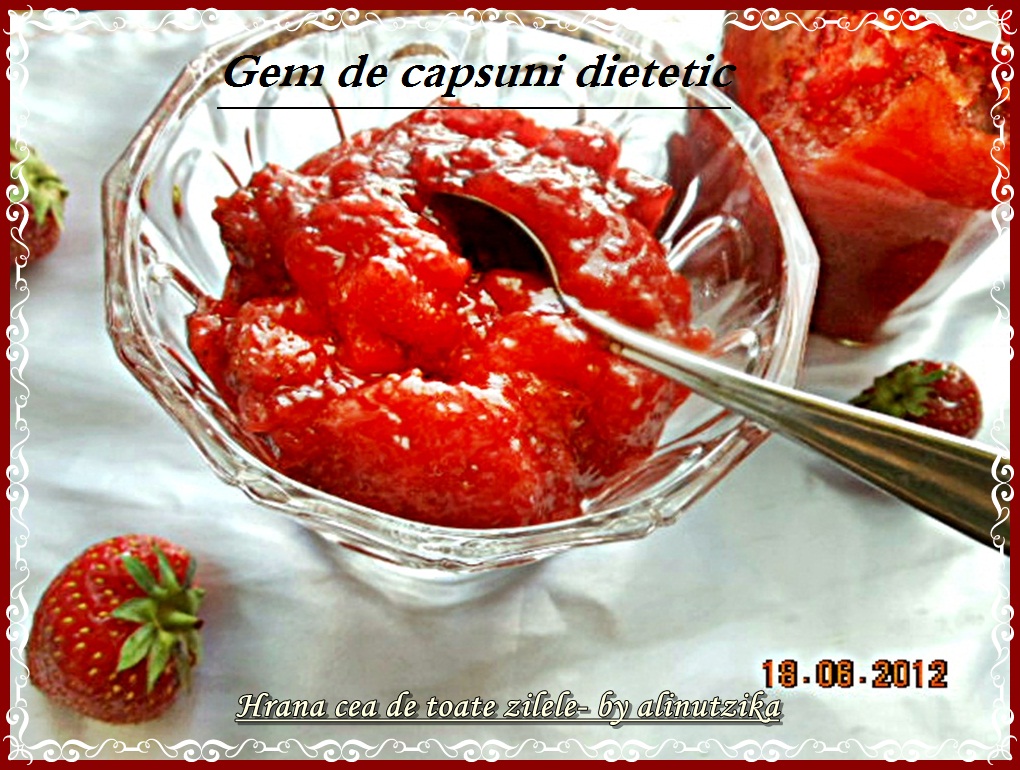 Gem de capsuni dietetic