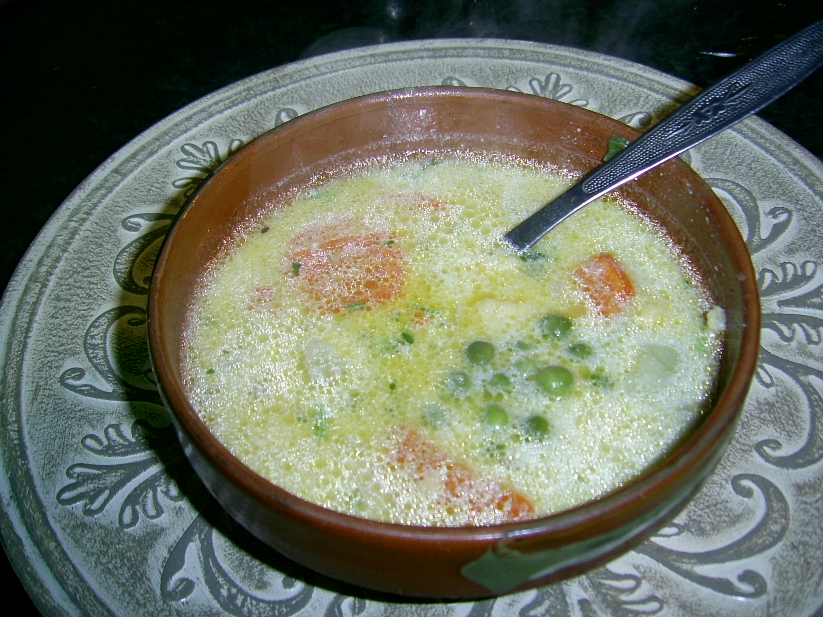 Supa  poloneza   cu mazare verde