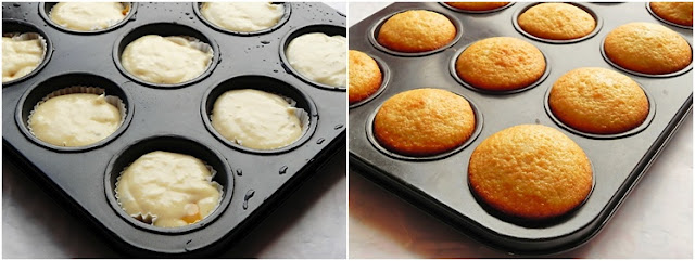 Muffins cu ciocolata alba