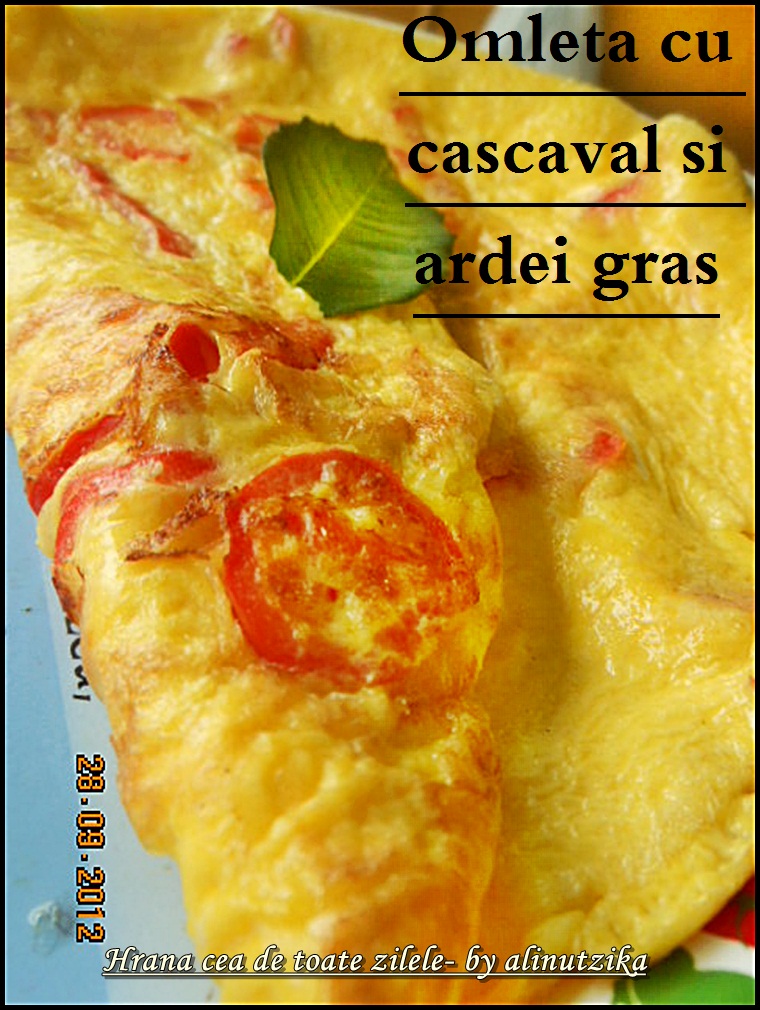 Omleta cu cascaval si ardei