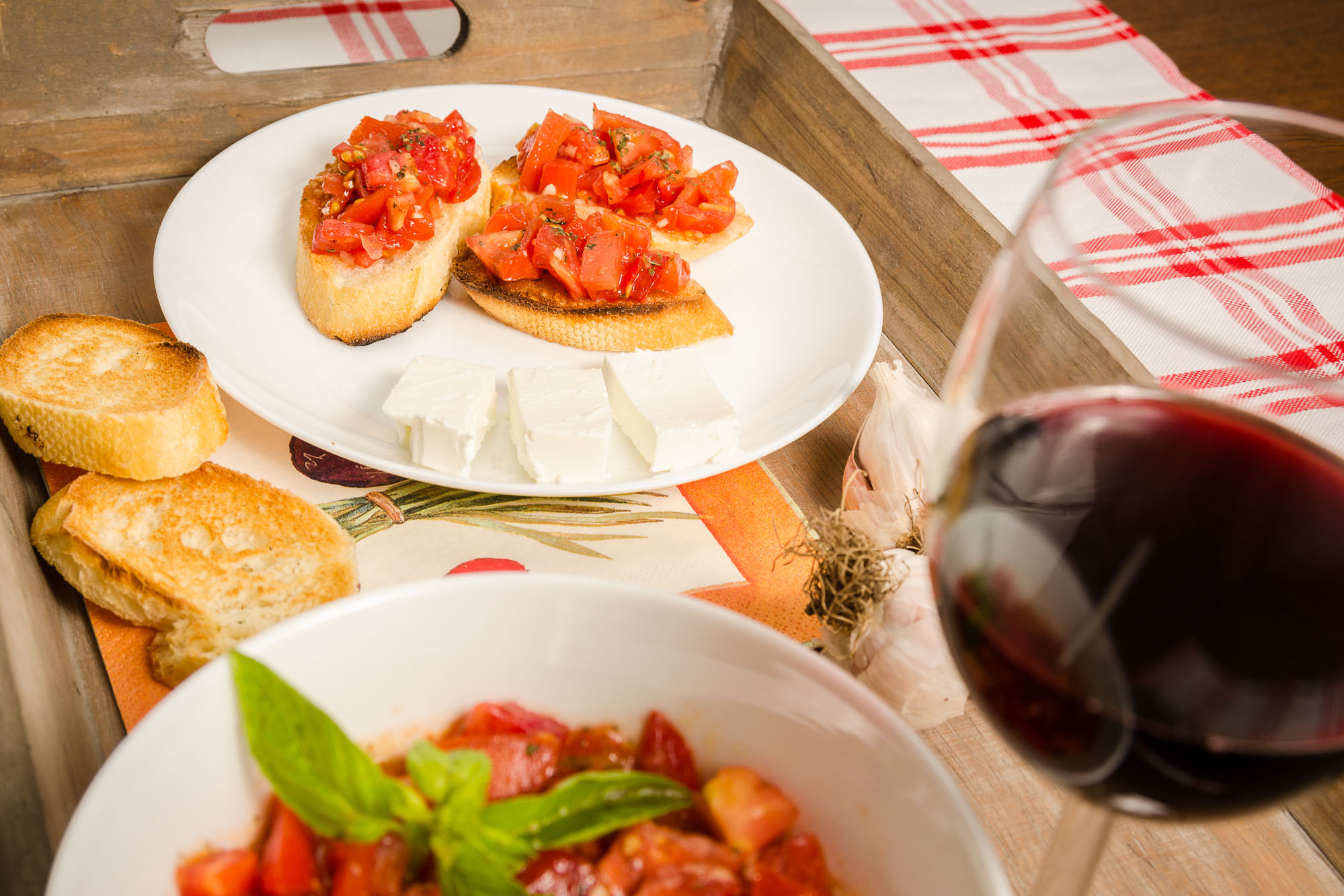 Bruschetta con feta