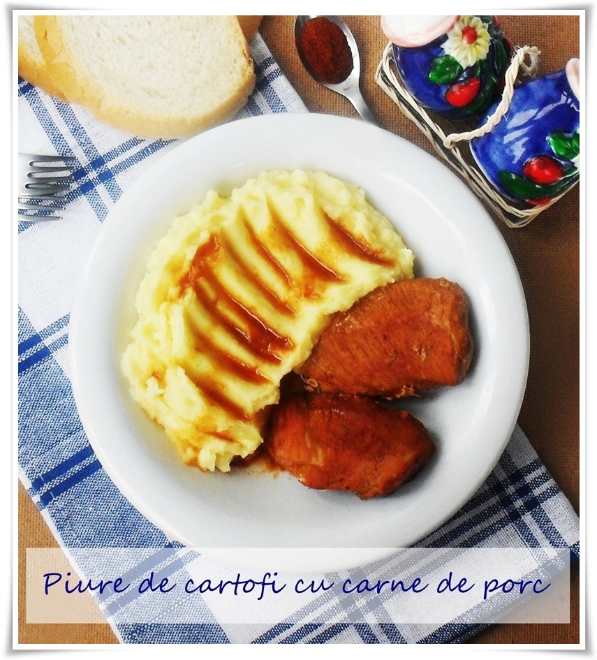 Piure de cartofi cu carne de porc