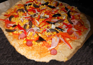 Pizza cu blat din ovaz