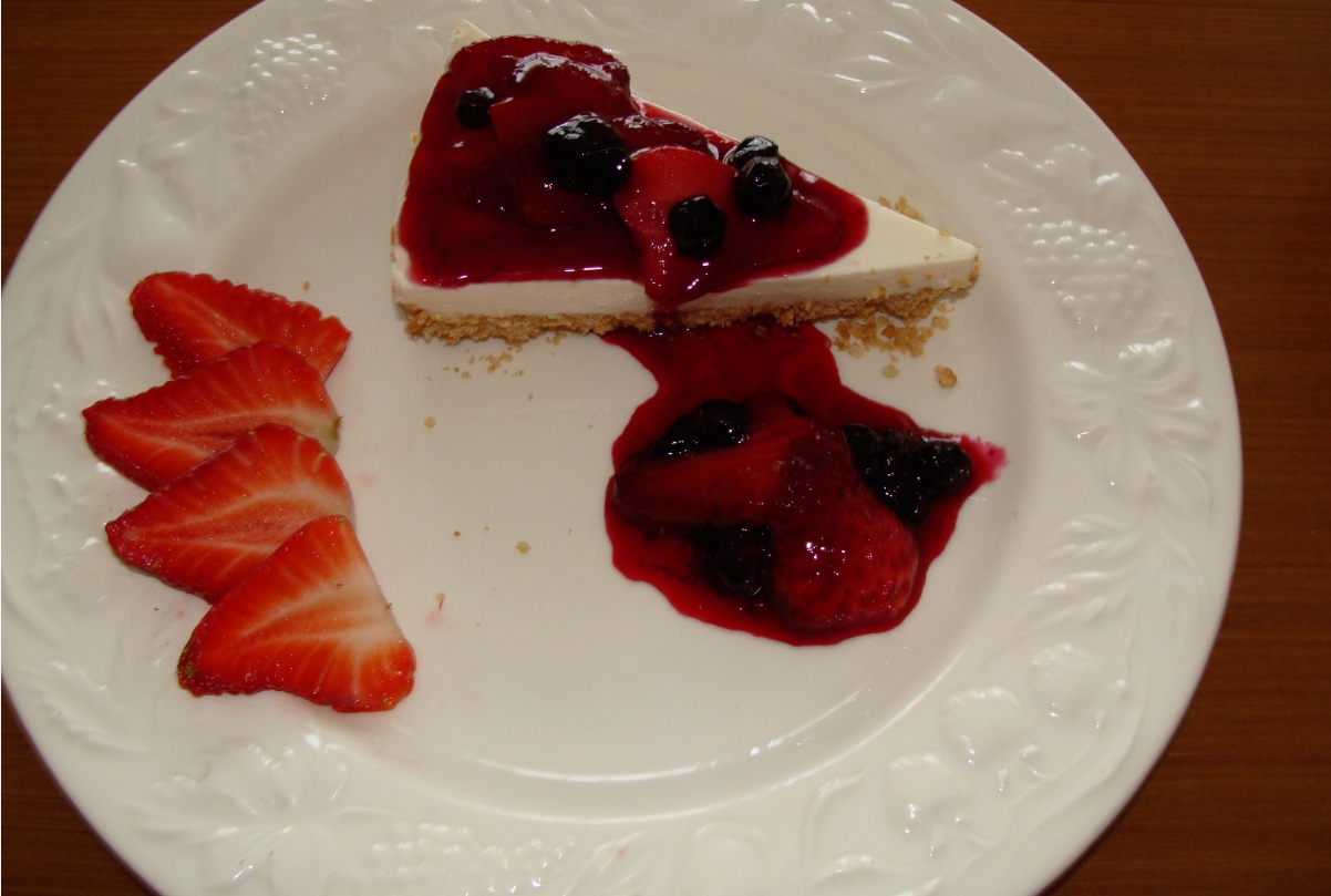 Cheesecake cu fructe de padure