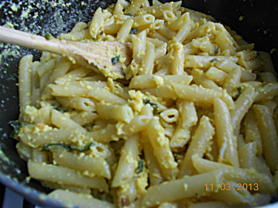 Penne cu dovlecei si parmezan