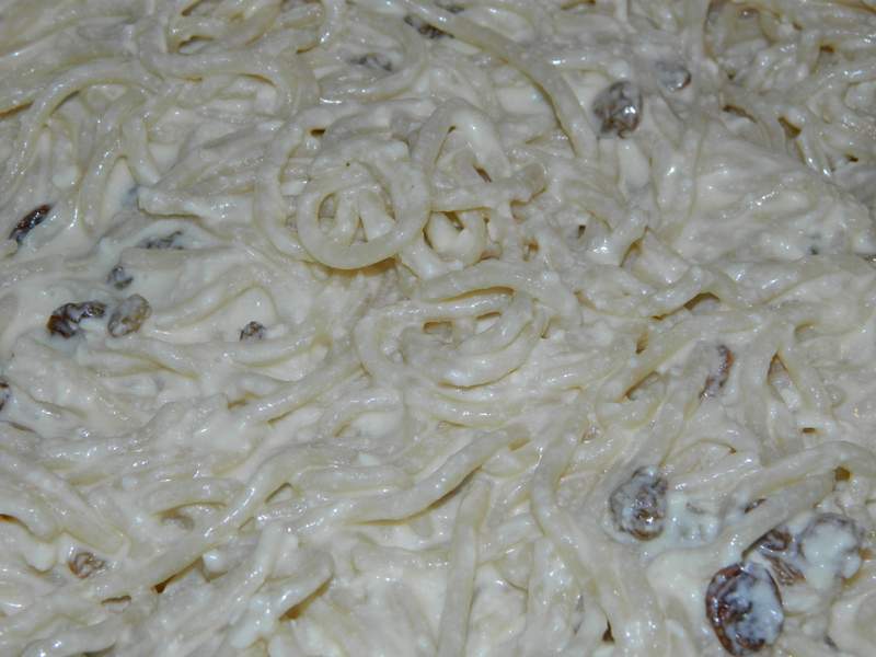 Budinca dulce de spaghete