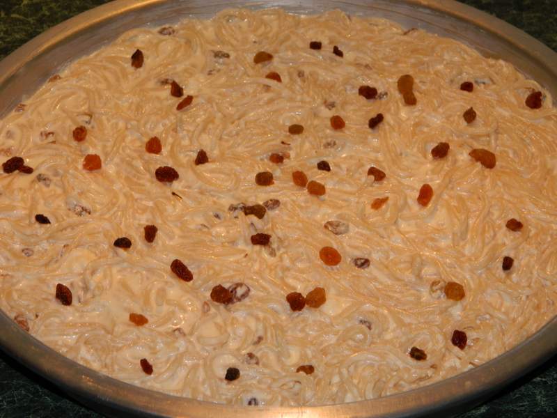 Budinca dulce de spaghete