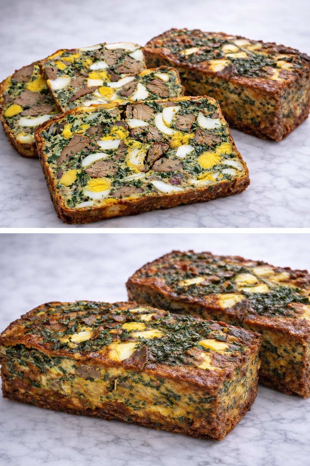 Aperitiv drob de pui mozaic