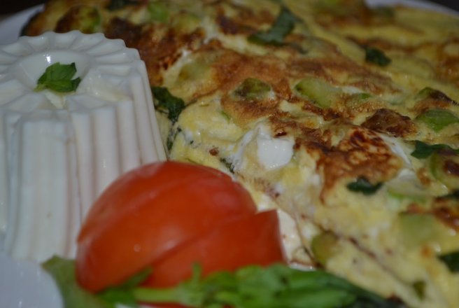 Frittata cu legume si Miez de lapte