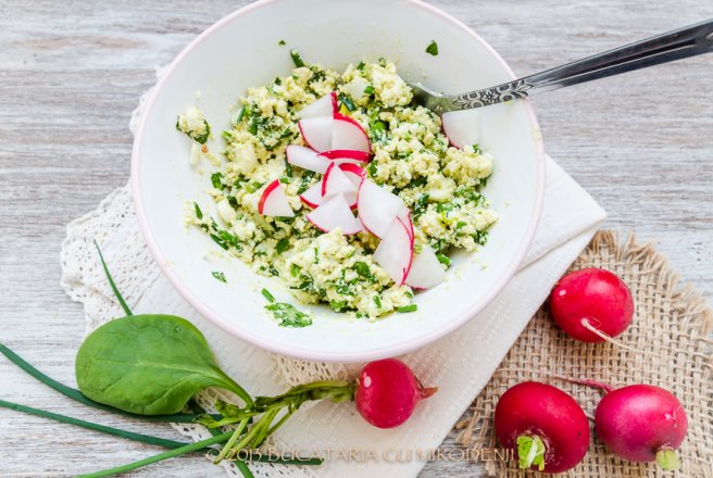 Salata de oua de prepelita