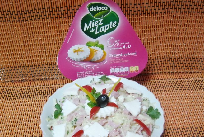 Salata de telina cu sunca si Miez de lapte