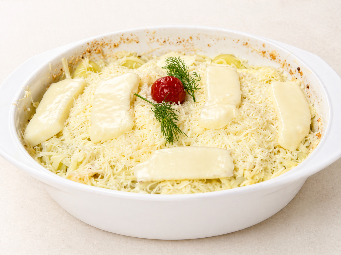 Gratin din piept de pui cu cartofi noi