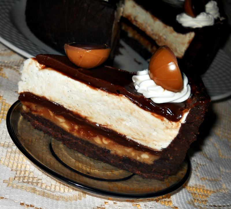 Triple Chocolate Toffifee Cheescake