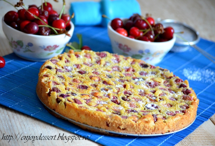 Tarta - clafoutis cu cirese