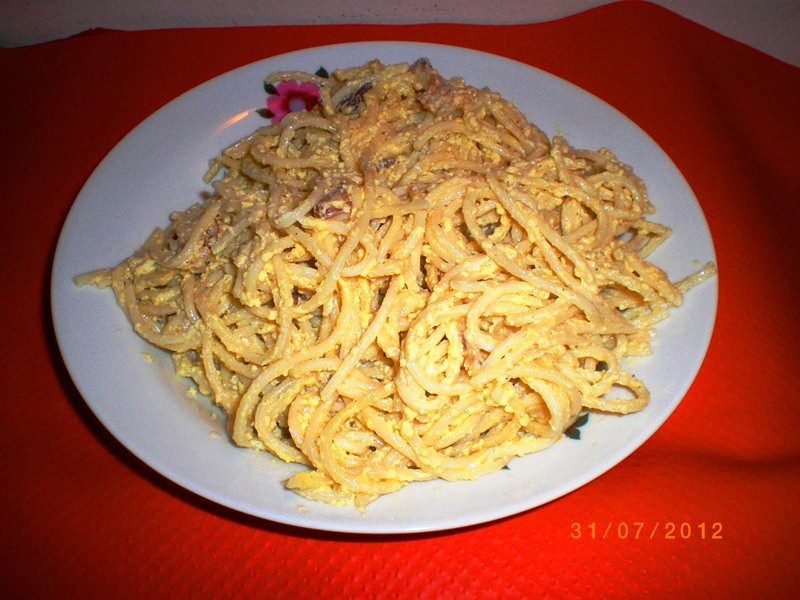 Spaghete carbonara, reţetă italiana