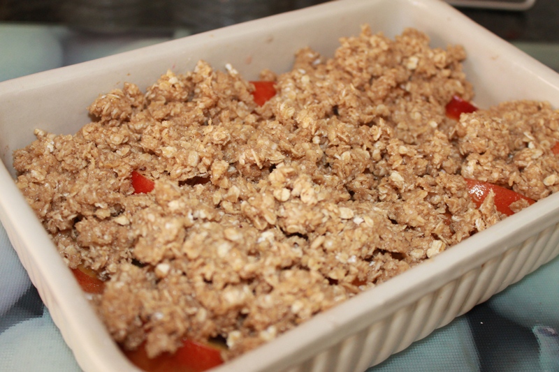 Crumble de piersici