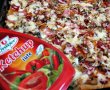 Pizza cu blat crocant, facut cu vin spumant-9