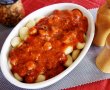 Gnocchi cu sos de rosii cu legume si carnaciori-9