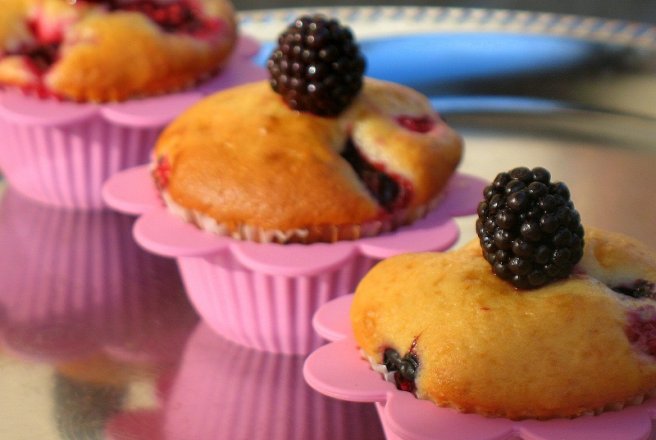 Muffins cu fructe de padure