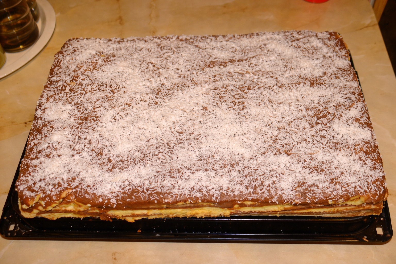 Foi cu bicarbonat de amoniu(saligar) si crema de ciocolata