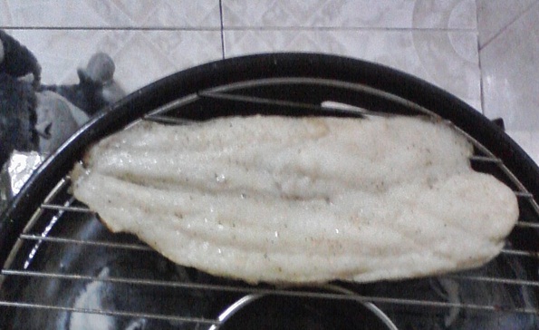 File de pangasius cu orez si broccoli