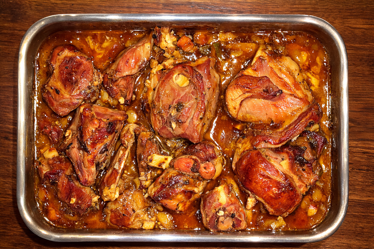 Friptura de miel marinata. la cuptor