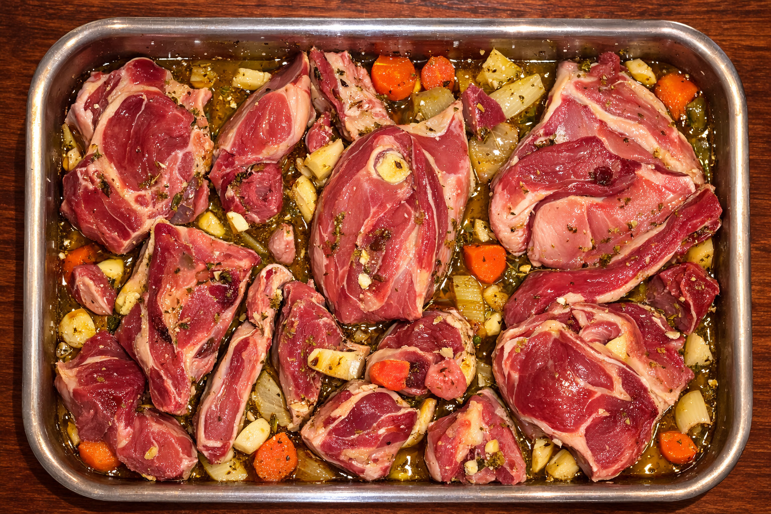 Friptura de miel marinata. la cuptor