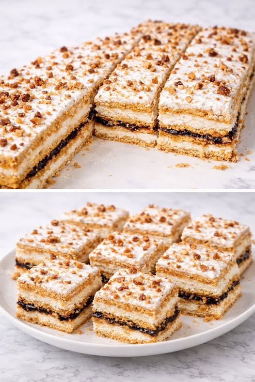 Desert prajitura in foi