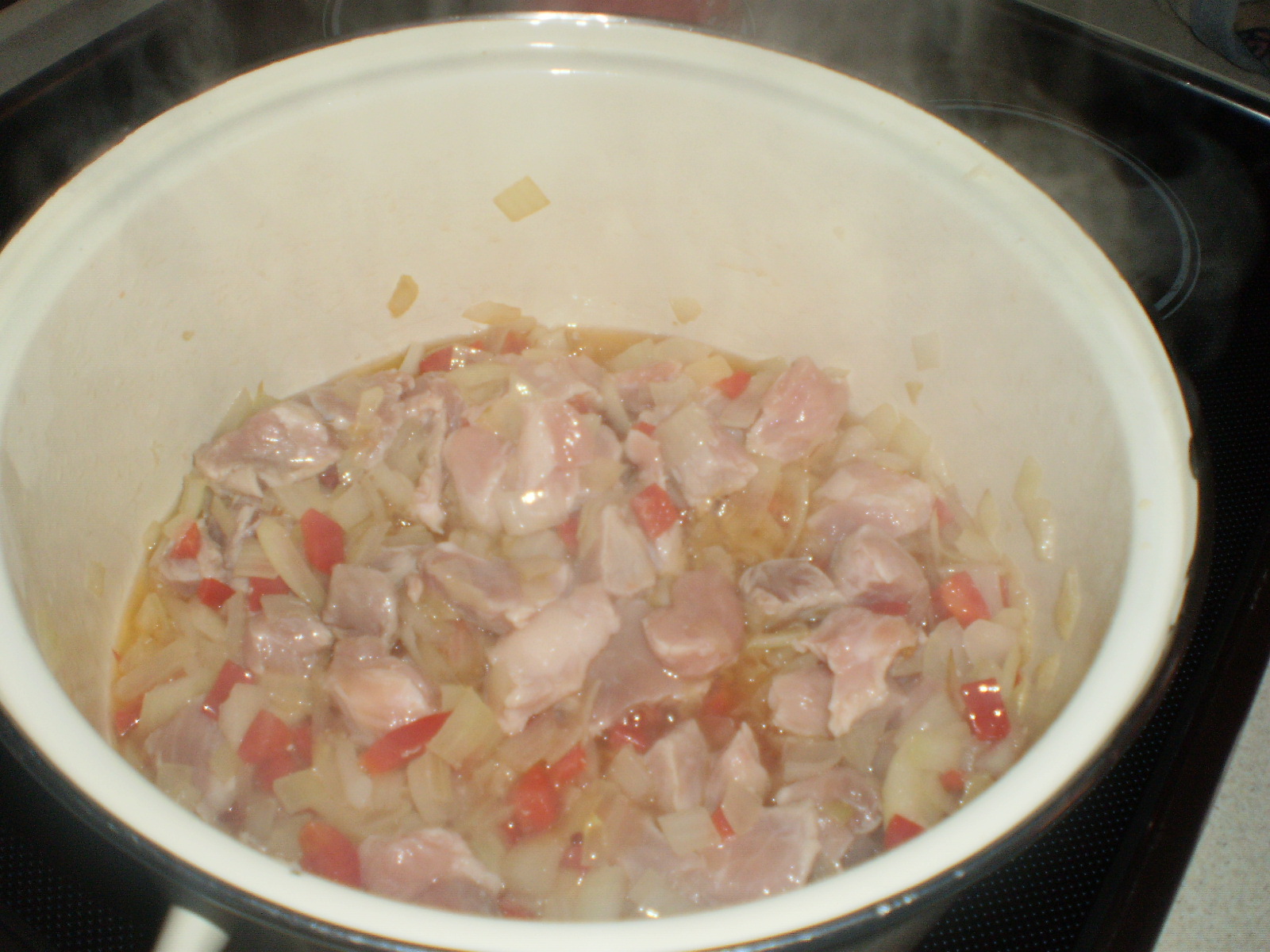 Tocanita de carne cu galuste si ciuperci