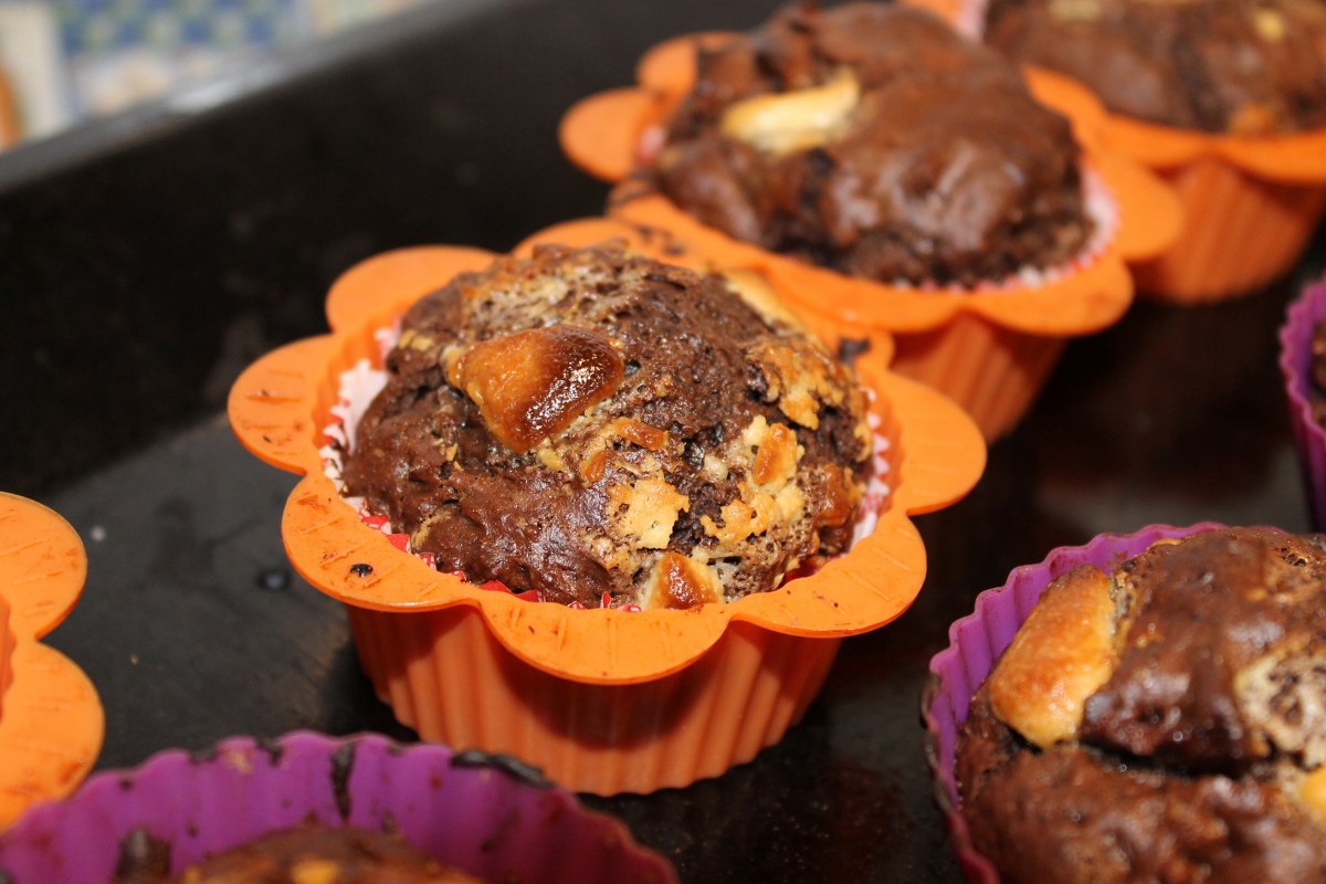 Muffins cu bucati de ciocolata