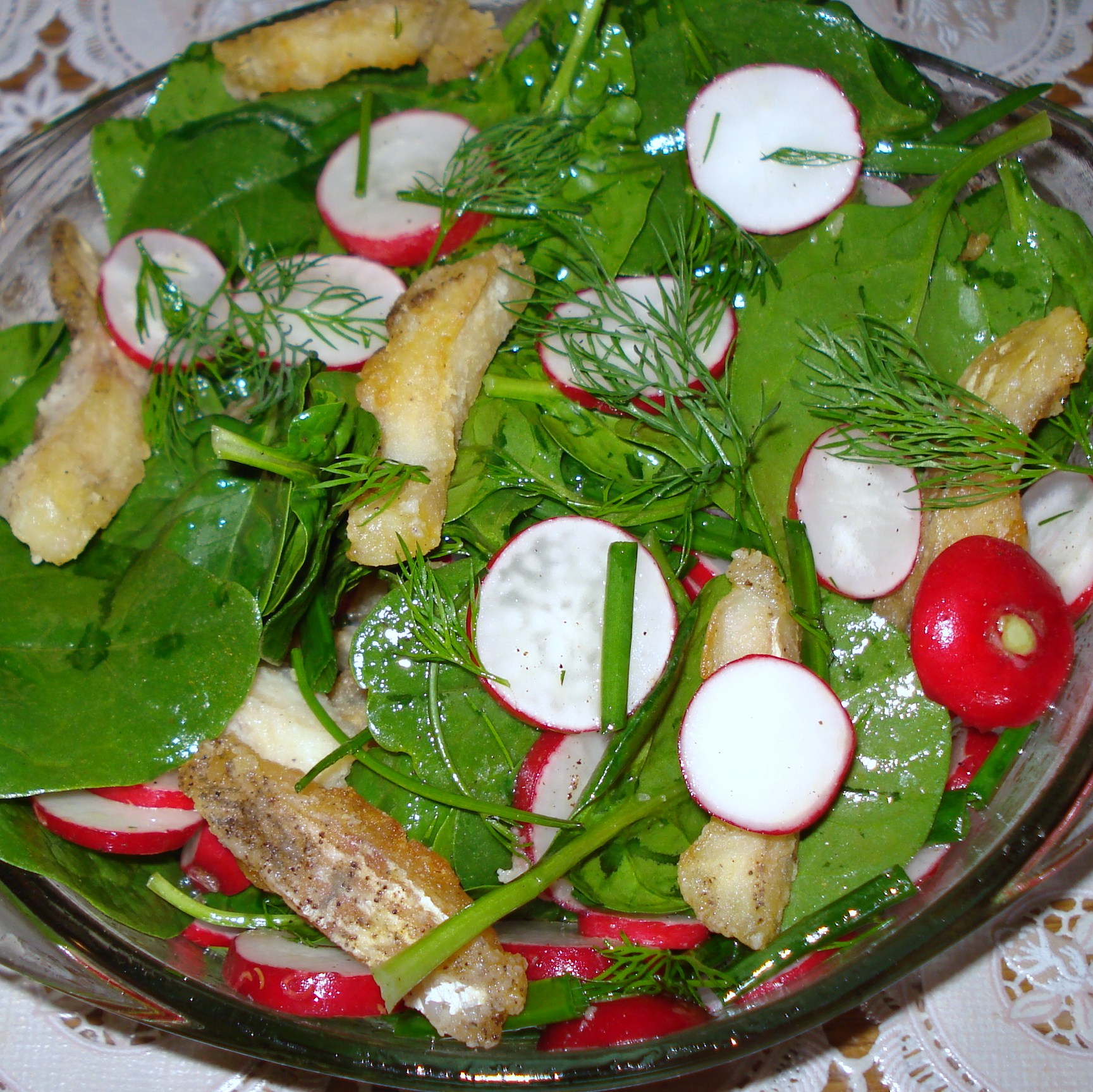 Salata de primavara cu salau
