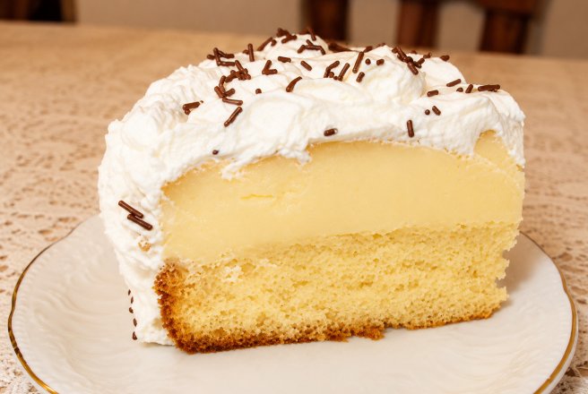 Tort cu crema de zahar ars