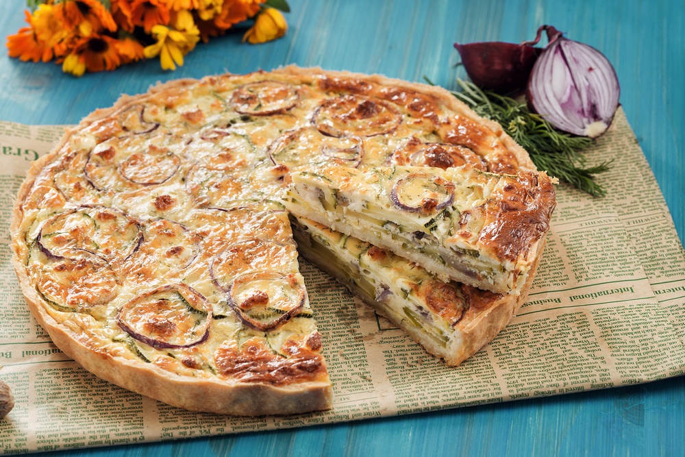 Quiche cu dovlecei